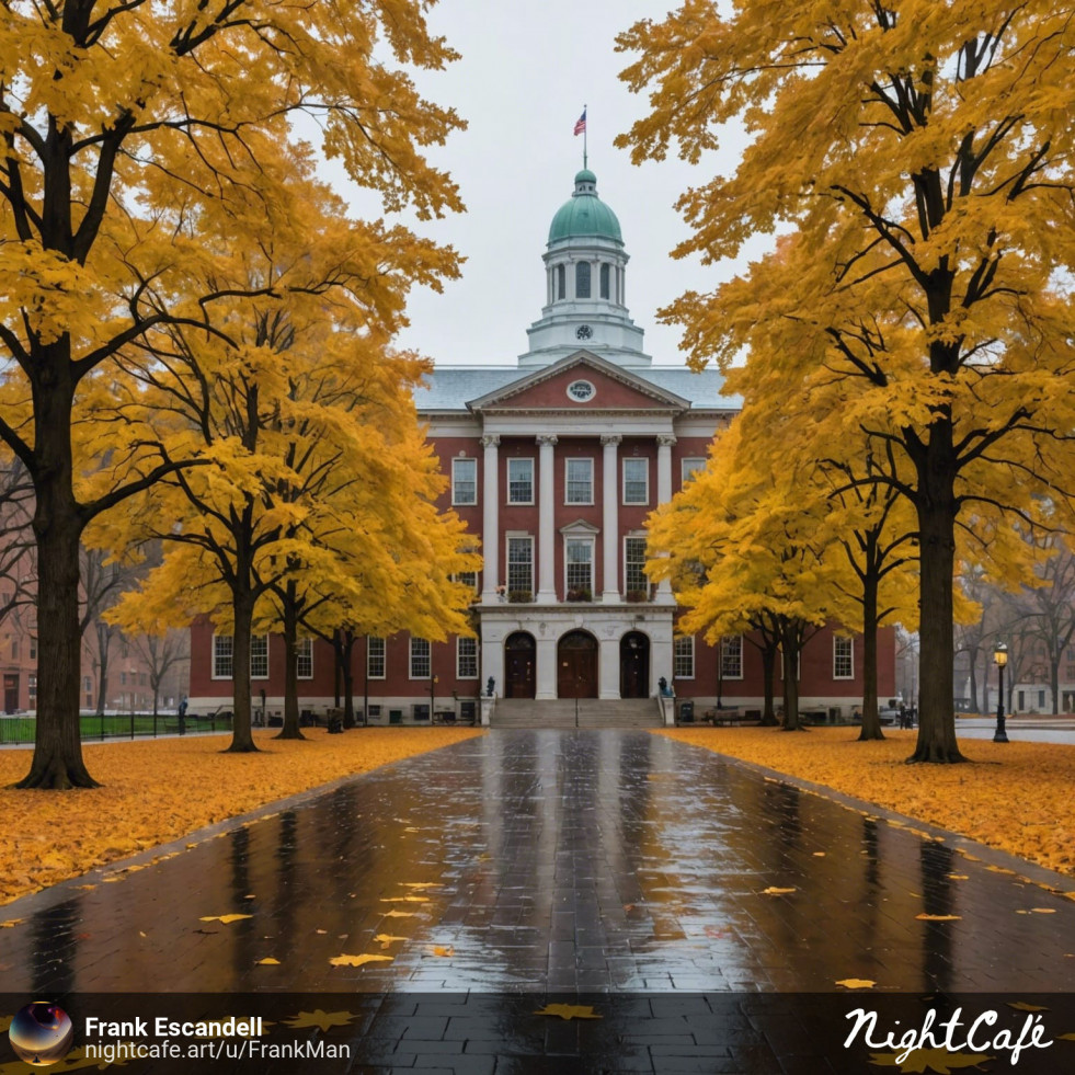 Universidad de Harvard en Otoño